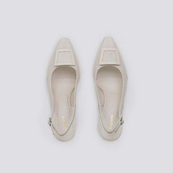 SLINGBACK - BDH31 MILK WHITE